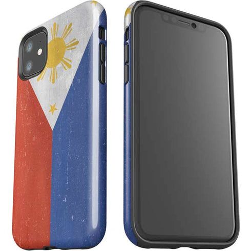 Philippines Flag Distressed iPhone 11 Impact Case